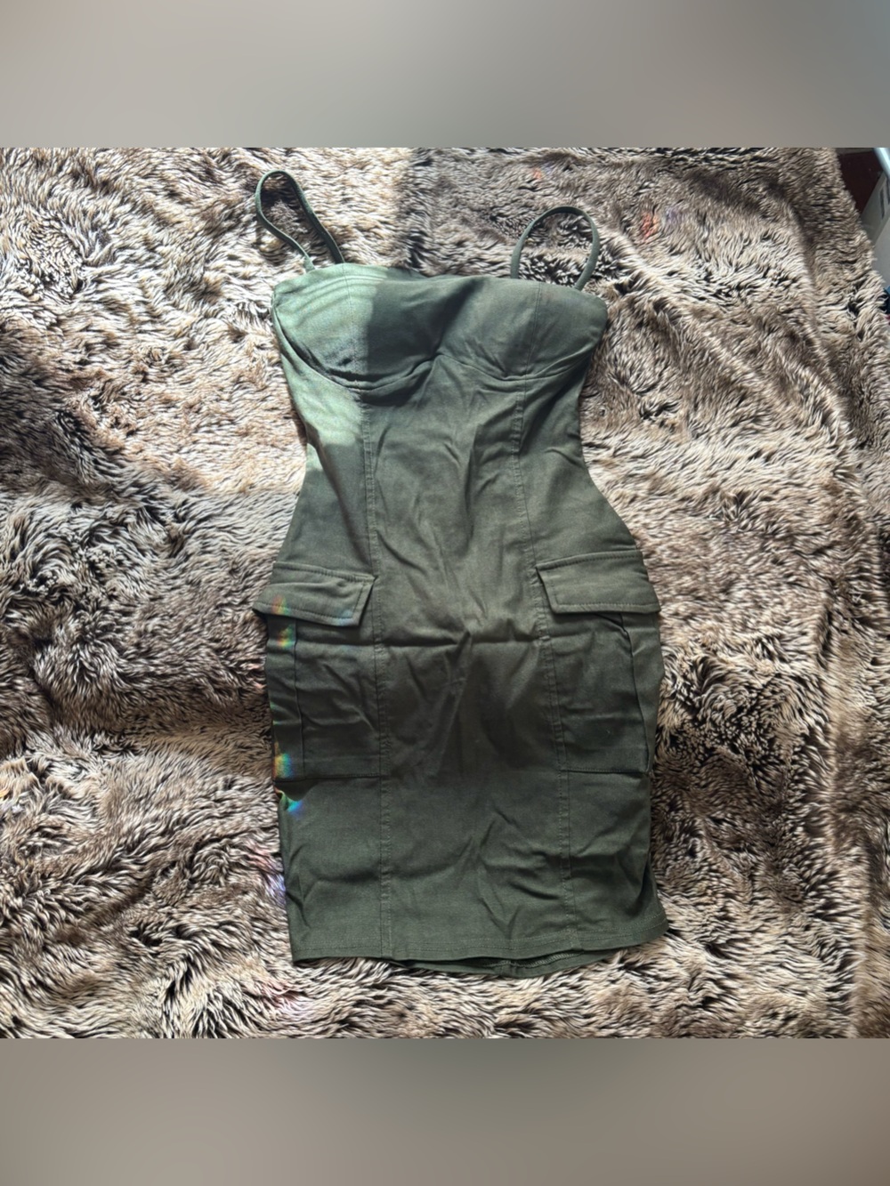 Windsor Olive Green Women’s Cargo Dress
